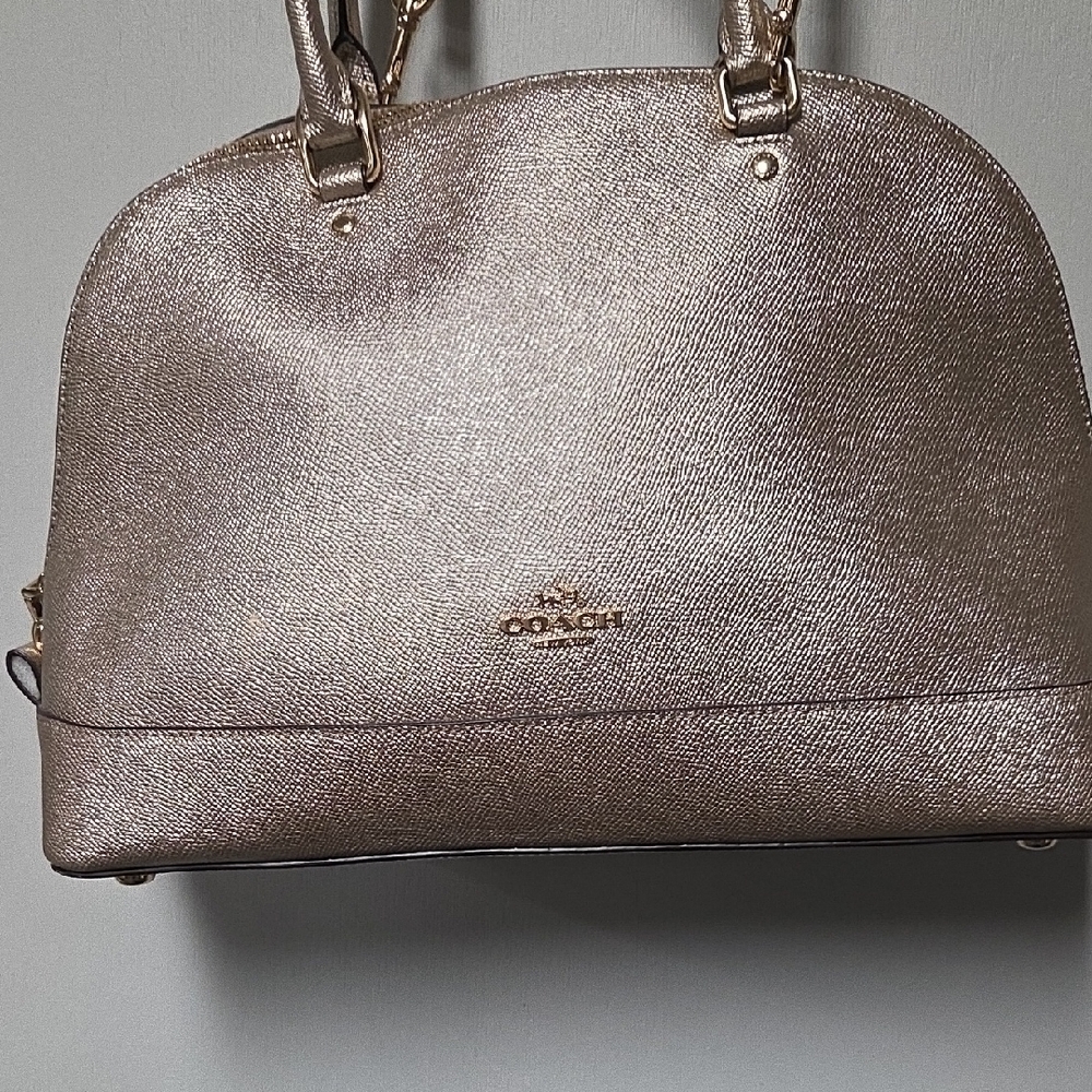 Coach Metallic Gold Satchel